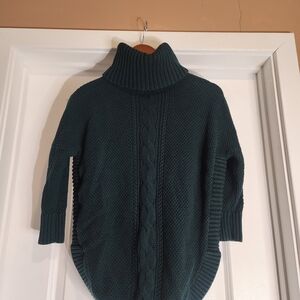 Express Dark Green Cowl Neck Sweater